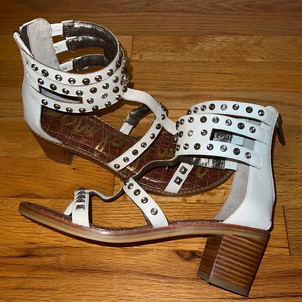 Sam edelman white sandals size 7.5